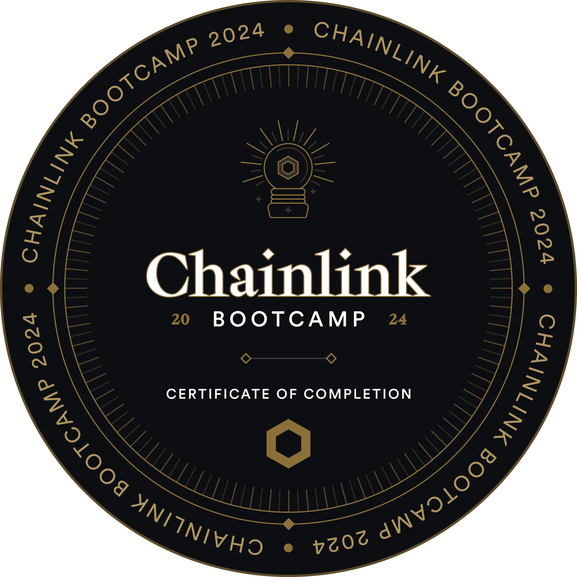 Chainlink Bootcamp April 2024 - Certificate of Completion